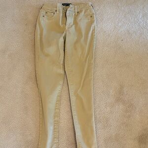 Aeropostale high rise jegging Skinny Jeans in Tan